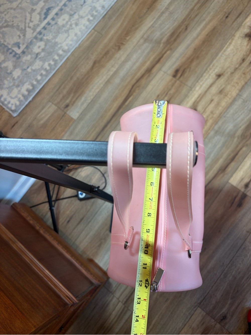 Rare Vtg Retro Maurizio Taiuti Pink Jelly Barrel Bag Y2K Soft Girl Made In Italy - Picture 9 of 10